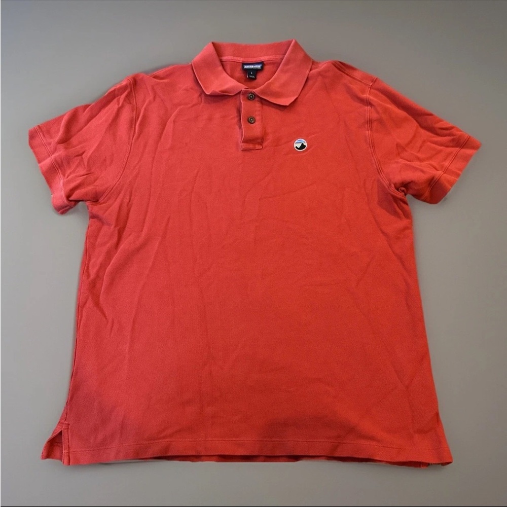 Patagonia Polo Men's Large Red Short Sleeve Collared Button